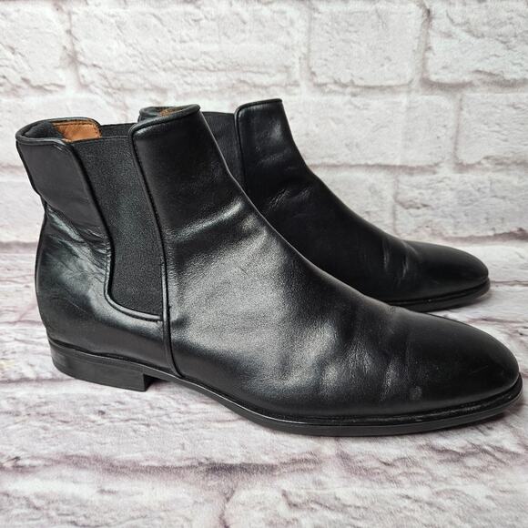 Aquatalia Men\'s Black Italian Chelsea Boots Size 11.5 main image 2